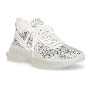 Steve Madden Maxima-R Rhinestone Sneakers Size 9.5 NWOB